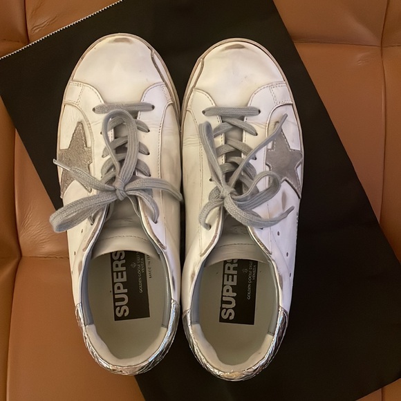 Golden Goose Superstar Sneakers, Mix Match Low-Top, Silver/Grey - Picture 7 of 10